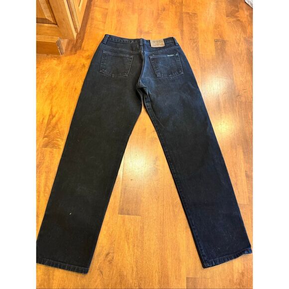 Woman’s vintage Y2K 90ies Guess high rise jeans size 29 waist black - Picture 5 of 6